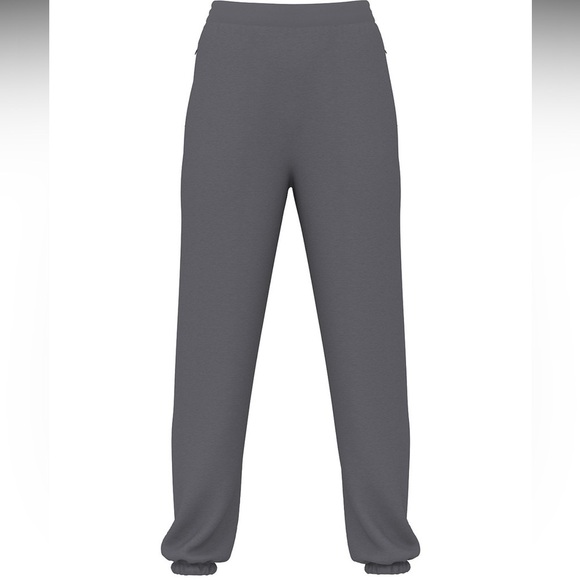 NWT Victoria's Secret Featherweight Knit Gray Jogger Pants, Size XL - Picture 3 of 6